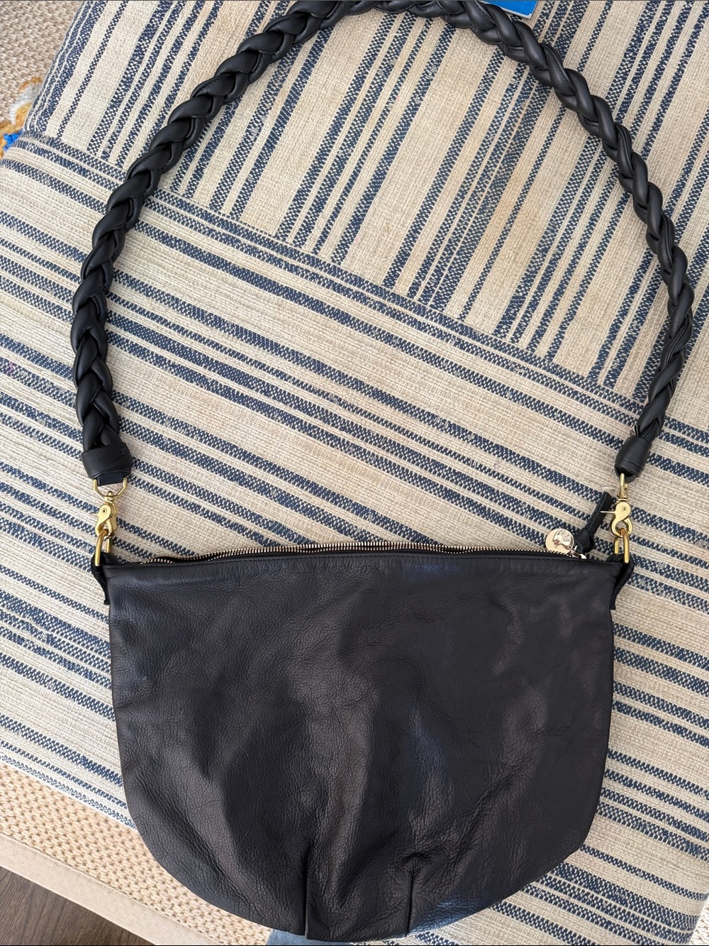 Clare V. Moyen Messenger with SALT brand Braided Strap